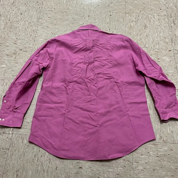 TOMMY HILFIGER Sz L 16.5 32-33 Mens Original Oxford Button Down Long Sleeve Pink - Picture 7 of 7